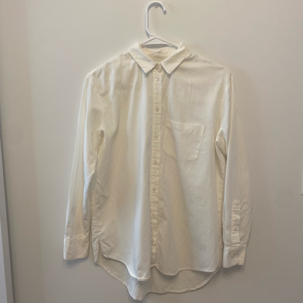 Madewell white button down size xs